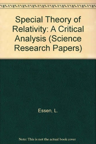 File:The Special Theory of Relativity A Critical Analysis cover.jpg