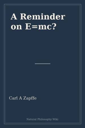 A Reminder on E=mc (placeholder cover)